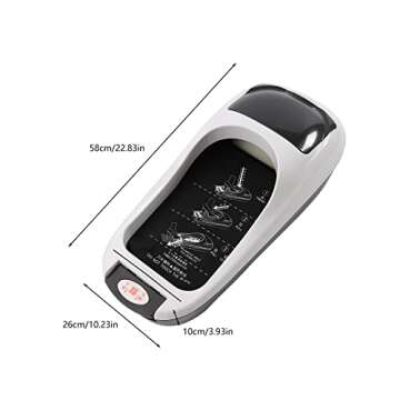 Automatic Shoe Cover Dispenser Portable Shoe Film Machine + Shoe Membrane 1 Roll Keep Floor Clean Pe...