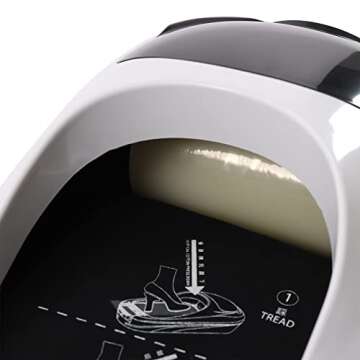 Automatic Shoe Cover Dispenser Portable Shoe Film Machine + Shoe Membrane 1 Roll Keep Floor Clean Perfect for Home Shop Office Lab Disposable Overshoes Dispenser Machine (Silver + 1 Roll Shoe Film)