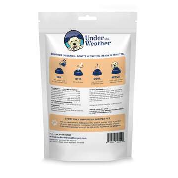 Under the Weather Bland Diet for Dogs | Easy to Digest for Sick Dogs |Always Be Ready | Contains Electrolytes - All Natural Freeze Dried 100% Human Grade Meats | 1 Pack - Rice, Chicken & Pumpkin - 6oz