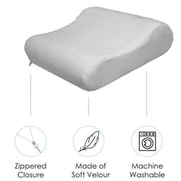 Contour Velour Pillow Case, Standard (Case ONLY)