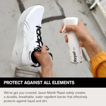 Jason Markk 5.4 oz. Repel Spray - Eco-Friendly - Water-Based - Creates Durable & Breathable Barrier that Repels Liquids & Stains - Safe on All Materials Including Suede, Nubuck, Leather, and More