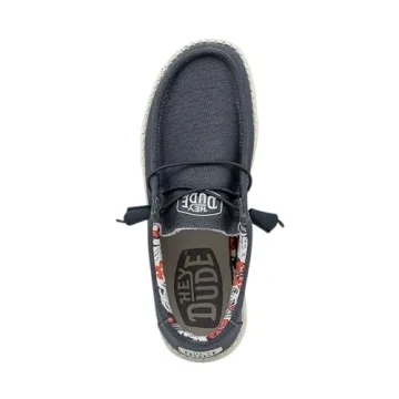 Hey Dude Wally Stretch Blue Casual Shoes Size 8