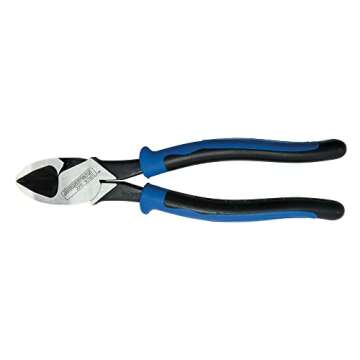 Klein Tools J2000-59 Pliers, Diagonal Cutting Journeyman Pliers with High-Leverage Design, Larger Head and Extra Long Blades, 9-Inch