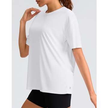 G Gradual Women's Loose Fit Workout Shirt for Summer