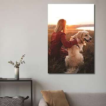 wallart777 Create Personalized Wall Art with Your Photo on Canvas - Custom Canvas Prints for Wedding...