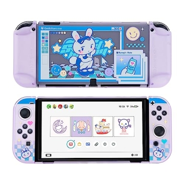 Cute Bunny Protective Case for Nintendo Switch OLED
