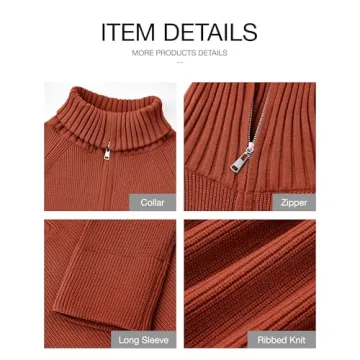 Chic BTFBM Women’s Half Zip Pullover Sweater for Casual Style