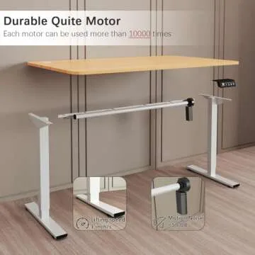 Furmax Electric Height Adjustable Standing Desk for Your Office