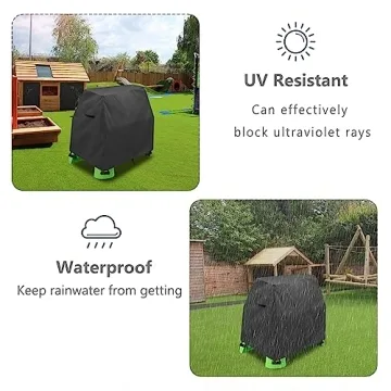 Aacabo Kids Water Table Cover Fit Rain Showers Splash Pond Water Table,Waterproof Dust Proof Anti-UV Outdoor Toys Cover-Cover only