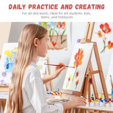 Simetufy 12 Pack 8x10 Canvas Boards for Artists