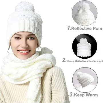 Cozy Winter Scarf, Gloves & Beanie Gift Set