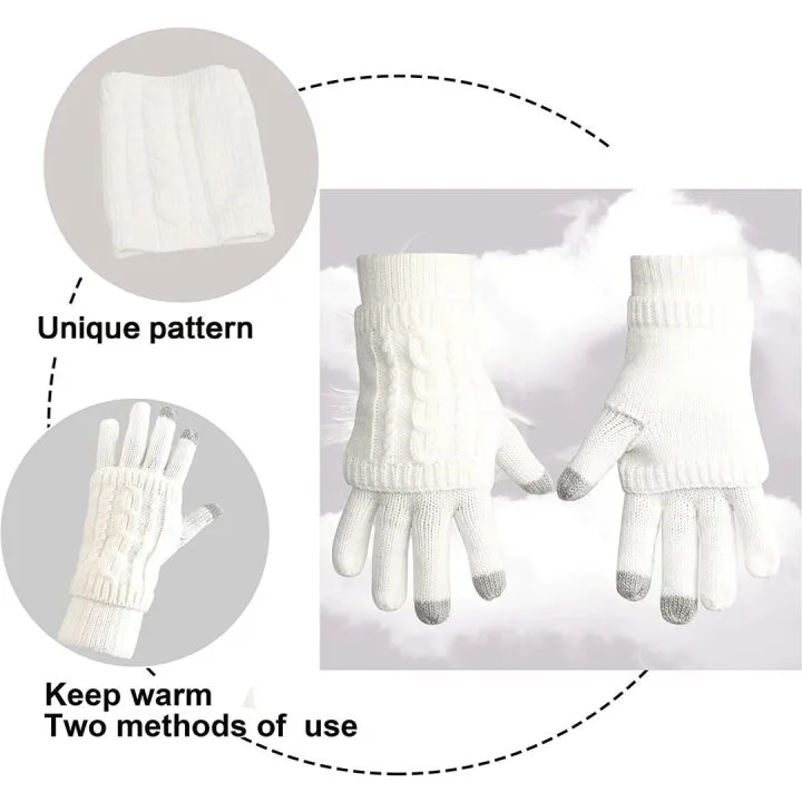 Cozy Winter Scarf, Gloves & Beanie Gift Set