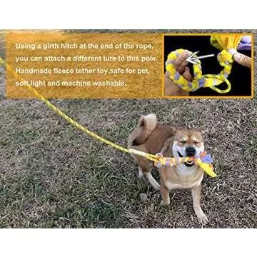Durable Dewonch Flirt Pole for Dog Training and Exercise