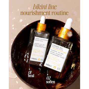 Truly Beauty Cooka Concentrate Ingrown Serum - Ingrown Hair Treatment for Bikini Area - Smoothing and Soothing After Shave Formula - Heals Razor Burn, Nicks, and Ingrowns - 0.7 OZ