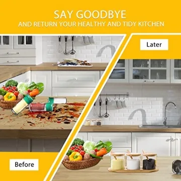 HONGCHU Condiment Containers with Bamboo Spoons - 6 Pack Set