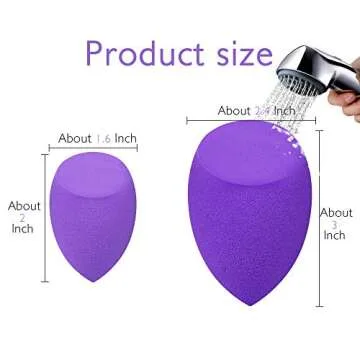 YEOTWIN Makeup Sponge Set Five Latex-Free Applicators