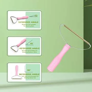 2Pack GirlPink Carpet Brush for Pet Hair Remover by LINTPLUS