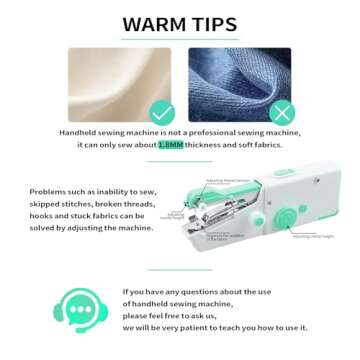 Mini Handheld Sewing Machine for Quick DIY Repairs