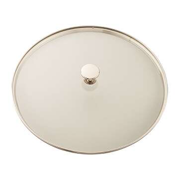 STAUB Cast Iron Round Steam Grill, 12-inch, White