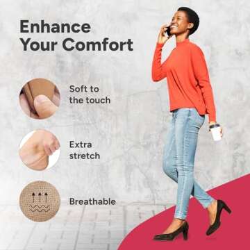 Eedor Women's No Show Socks - Comfortable & Non-Slip Liners