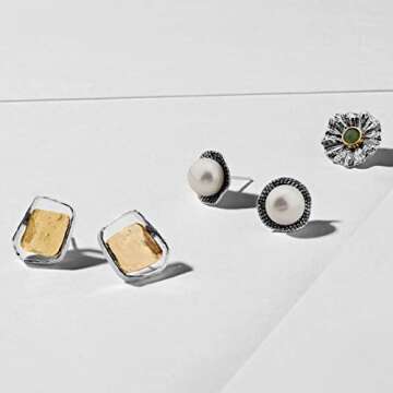 Elegant Silpada 'Golden Sands' Stud Earrings for Every Occasion