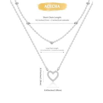 ACECHA Layered Necklaces for Women Stylish Gift Jewelry