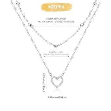 ACECHA Layered Necklaces for Women Stylish Gift Jewelry