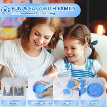 JDiction ResinCrete 1000G Fast-Curing Eco-Friendly Craft Supply