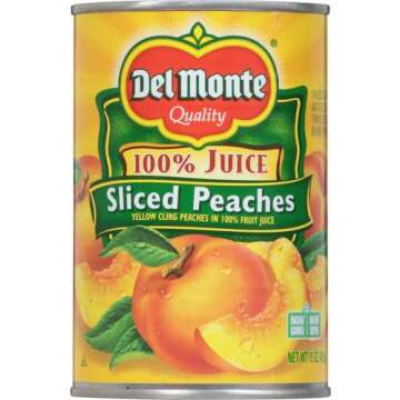 Del Monte Canned Sliced Peaches, 15 Ounce