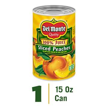 Del Monte Canned Sliced Peaches, 15 Ounce