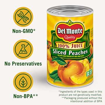 Del Monte Canned Sliced Peaches, 15 Ounce