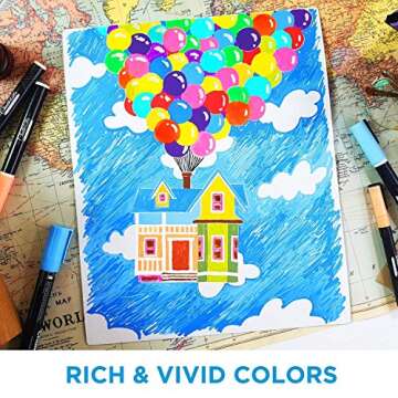 Chalkola 8 Pastel Liquid Chalk Markers for Creative Projects