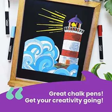 Chalkola 8 Pastel Liquid Chalk Markers for Creative Projects