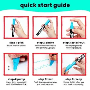 Chalkola 8 Pastel Liquid Chalk Markers for Creative Projects