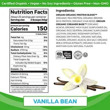 Organic Vegan Protein Powder - Vanilla + Chocolate Fudge