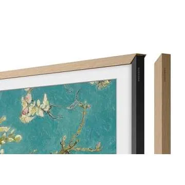 Samsung 4K The Frame 75'' TV with Teak Bezel