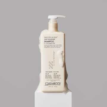 GIOVANNI Smooth as Silk Deep Moisture Shampoo - Moisturizing Shampoo for Women & Men, Cleansing and ...