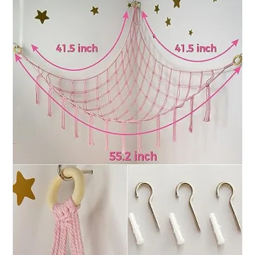 Stuffed Animal Storage Hammock for Kids