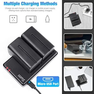 Switti NP-F750 Battery Charger Set for All Videography Needs