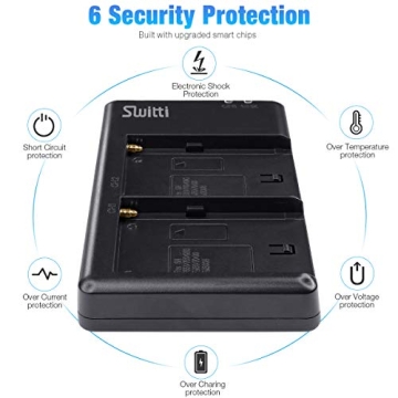 Switti NP-F750 Battery Charger Set for All Videography Needs