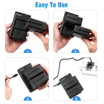 Switti NP-F750 Battery Charger Set for All Videography Needs