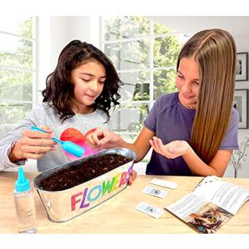 Hapinest Flower Garden Growing Kit Kids Gardening Crafts Gifts for Girls and Boys Ages 6 7 8 9 10 11 12 Years Old and Up