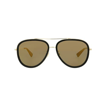 Gucci Aviator Sunglasses Gold Designer Eyewear Made in Japan