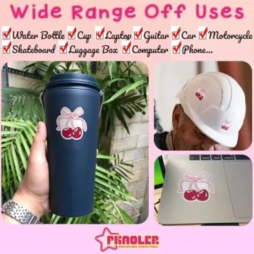 Trendy Cherries with Bow Sticker Set for All Occasions