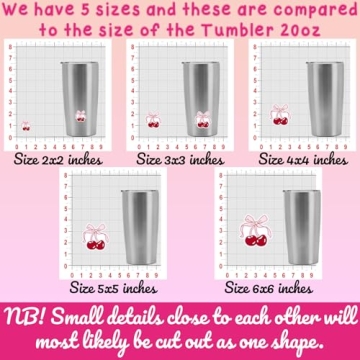 Trendy Cherries with Bow Sticker Set for All Occasions