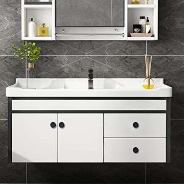 Stylish WEAVERBIRD Round Zinc Alloy Cabinet Knobs in Matte Black