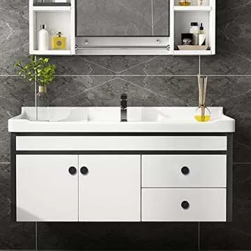 Stylish WEAVERBIRD Round Zinc Alloy Cabinet Knobs in Matte Black