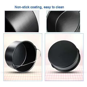 Deep Fryers Universal Air Fryer Accessories Including Cake Barrel,Baking Dish Pan,Grill,Pot Pad, Pot Rack with Silicone Mat by Bellagione (7 inch 8 PCS)