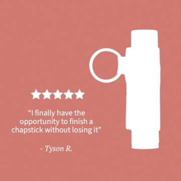 Thread Wallets Lip Balm Holder Keychain, Lip Gloss Holder Keychain, Lipstick Holder Keychain. Never Lose Your Lip Balm, Lip Gloss or Lipstick with Cute Elastic Lip Balm Keychain Holder (Blossom)