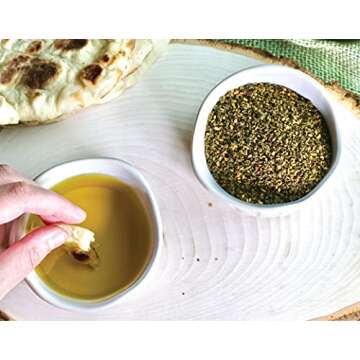 Za'atar by Z&Z | Za'atar Spice Blend with Zaatar Spice, Sumac, & Toasted Sesame Seeds | Za'atar Seasoning for Breads, Salads, Chicken, or Snacks | Savory & Tangy Palestinian Zaatar Seasoning, 3.25 Oz